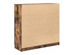 Aparador con cajones roble ahumado 100,5x35x98,5 cm