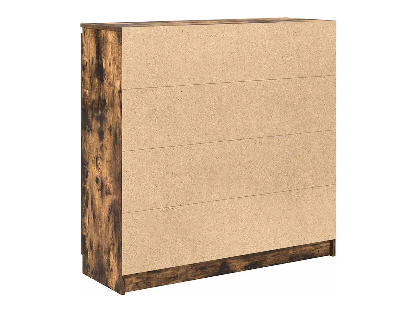 Aparador con cajones roble ahumado 100,5x35x98,5 cm
