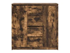 Aparador con cajones roble ahumado 100,5x35x98,5 cm