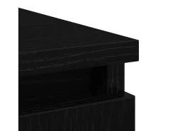 Aparador con cajones roble negro 71x35x84 cm madera de ingeniería
