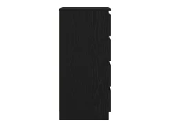 Aparador con cajones roble negro 37,5x35x99cm madera ingeniería