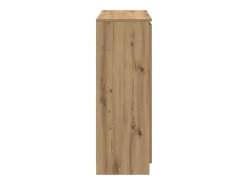 Aparador con cajones roble artesanal 100,5x35x98,5 cm