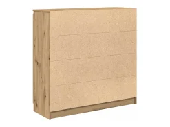Aparador con cajones roble artesanal 100,5x35x98,5 cm