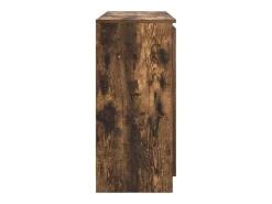 Aparador con cajones roble ahumado 100,5x35x76 cm