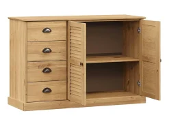 Aparador con cajones VIGO madera maciza pino 113x40x75 cm ES46663