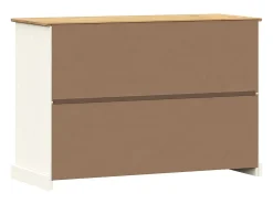 Aparador con cajones VIGO madera maciza pino blanco 113x40x75cm
