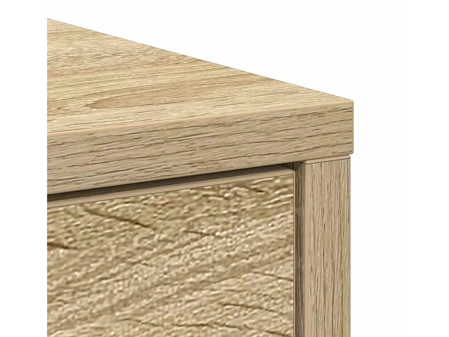 Aparador con cajones y puertas roble Sonoma 70,5x34x74,5 cm