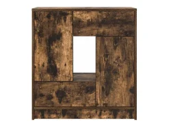 Aparador con cajones y puertas roble ahumado 70,5x34x74,5 cm