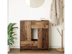 Aparador con cajones y puertas madera vieja 70,5x34x74,5 cm