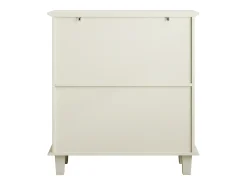 Aparador con estantes regulables - Consola de cocina retro moderna - con dos puertas - Crema