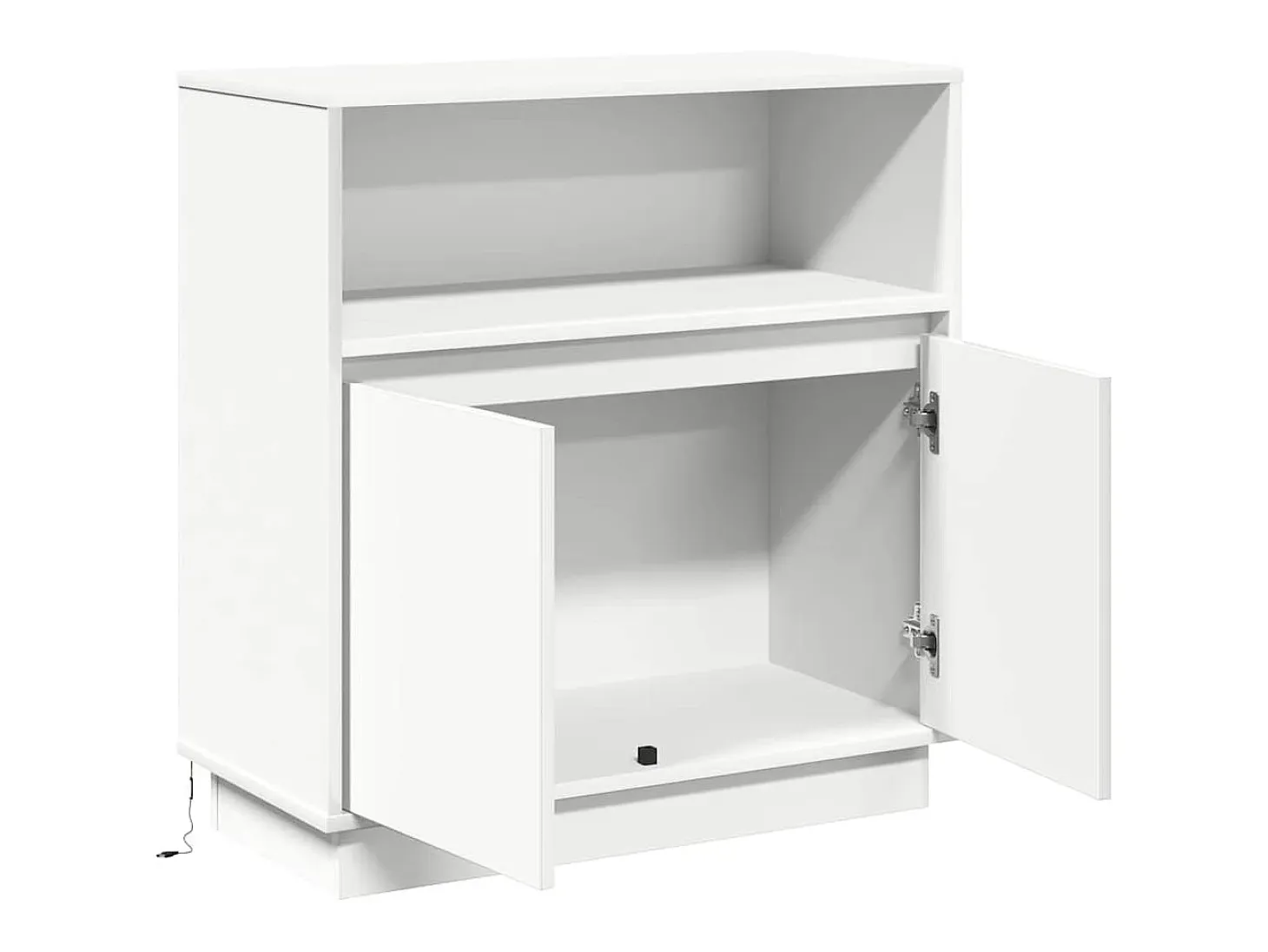 Aparador con LED Blanco 71x34,5x75 cm en Madera Necessary