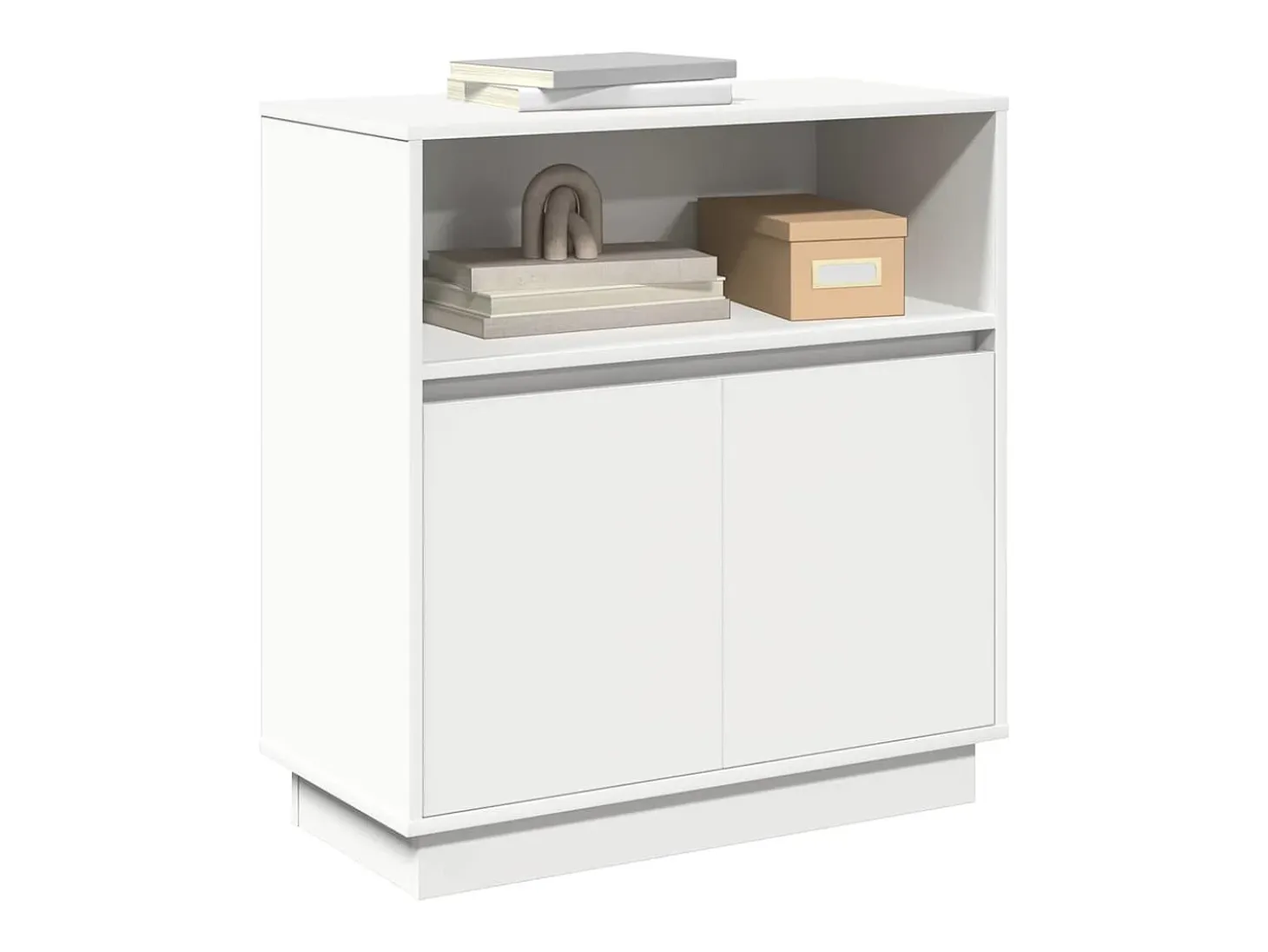 Aparador con LED Blanco 71x34,5x75 cm en Madera Necessary