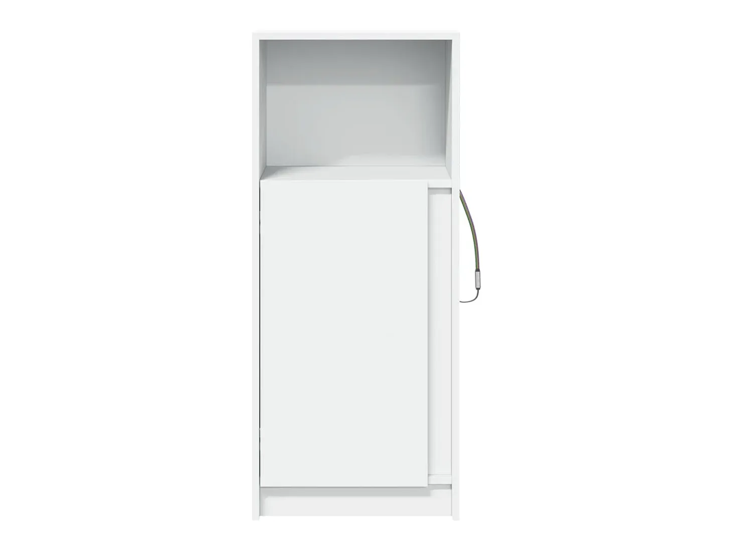 Aparador con LED blanco 42,5x34x100 cm madera de ingeniería