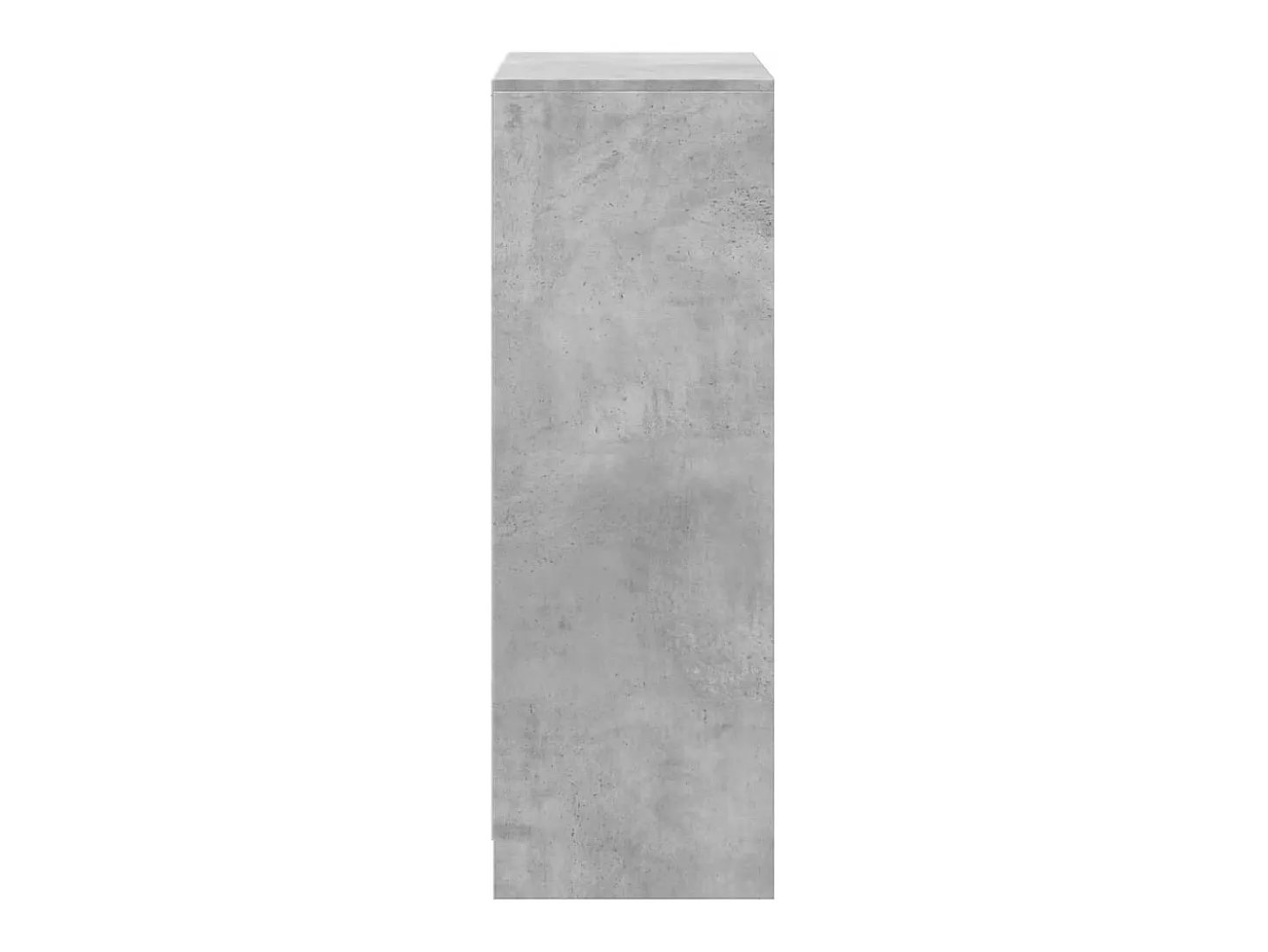 Aparador con LED gris hormigón 72x34x100 cm madera de ingeniería