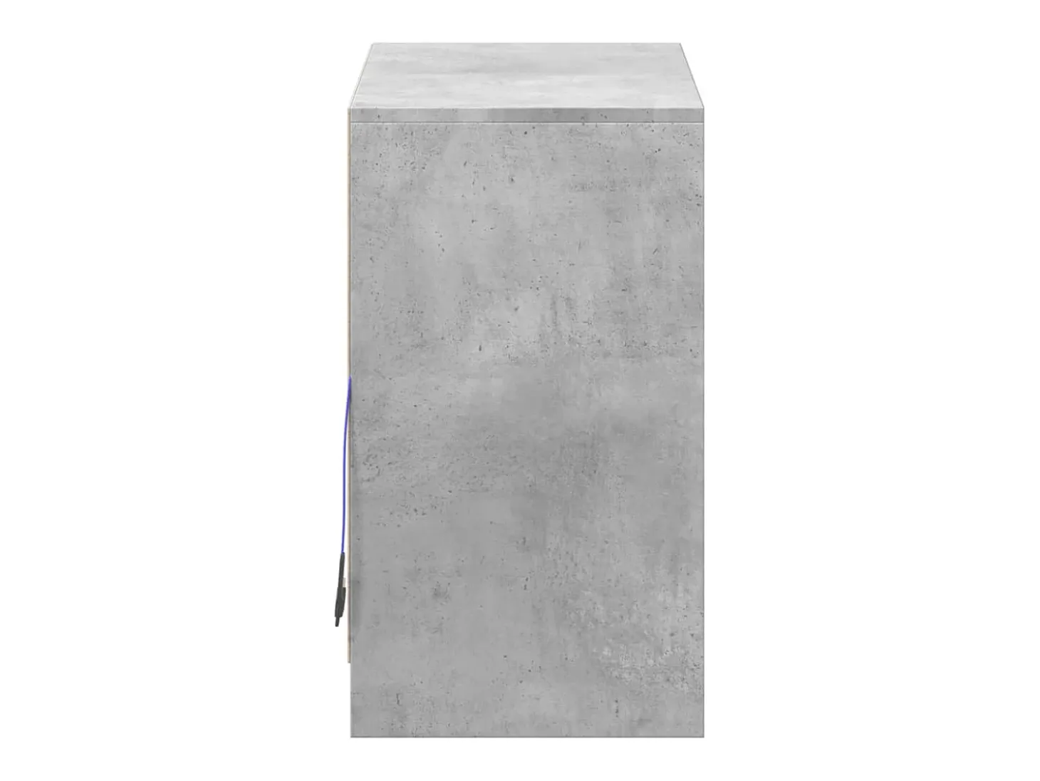 Aparador con LED gris hormigón 72x34x61 cm madera de ingeniería
