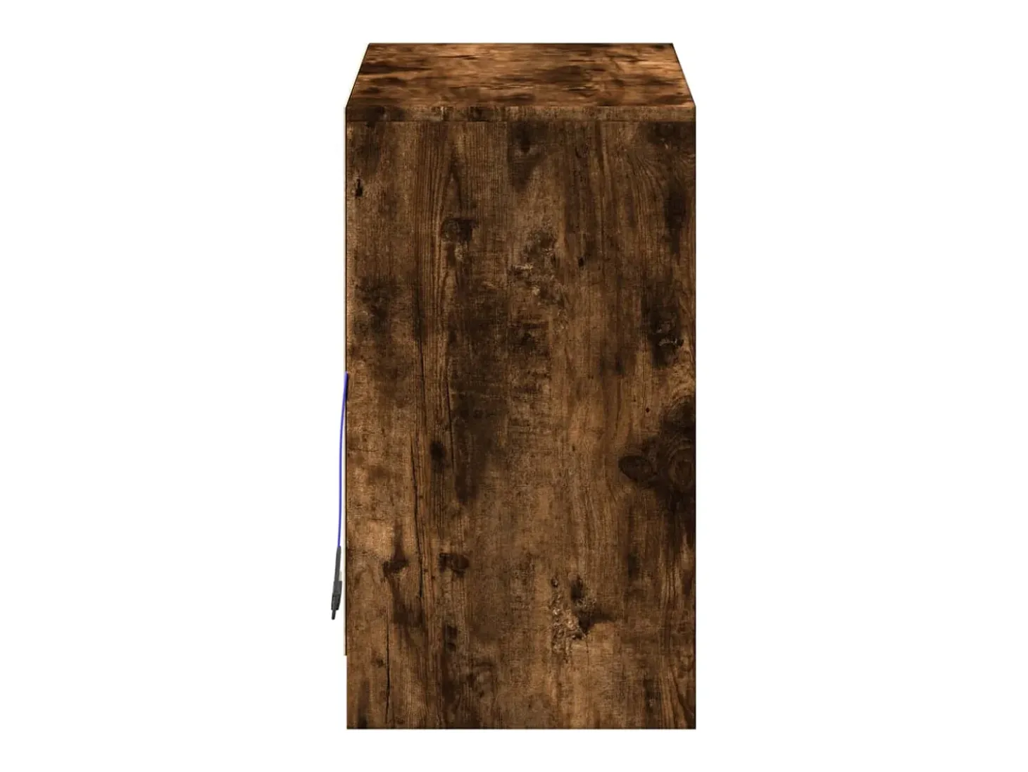 Aparador con LED madera ingeniería roble ahumado 72x34x61 cm