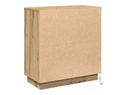Aparador con LED Roble Artesano 71x34,5x75 cm Madera de ingeniería