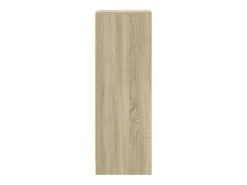 Aparador con LED roble Sonoma 42,5x34x100 cm madera de ingeniería