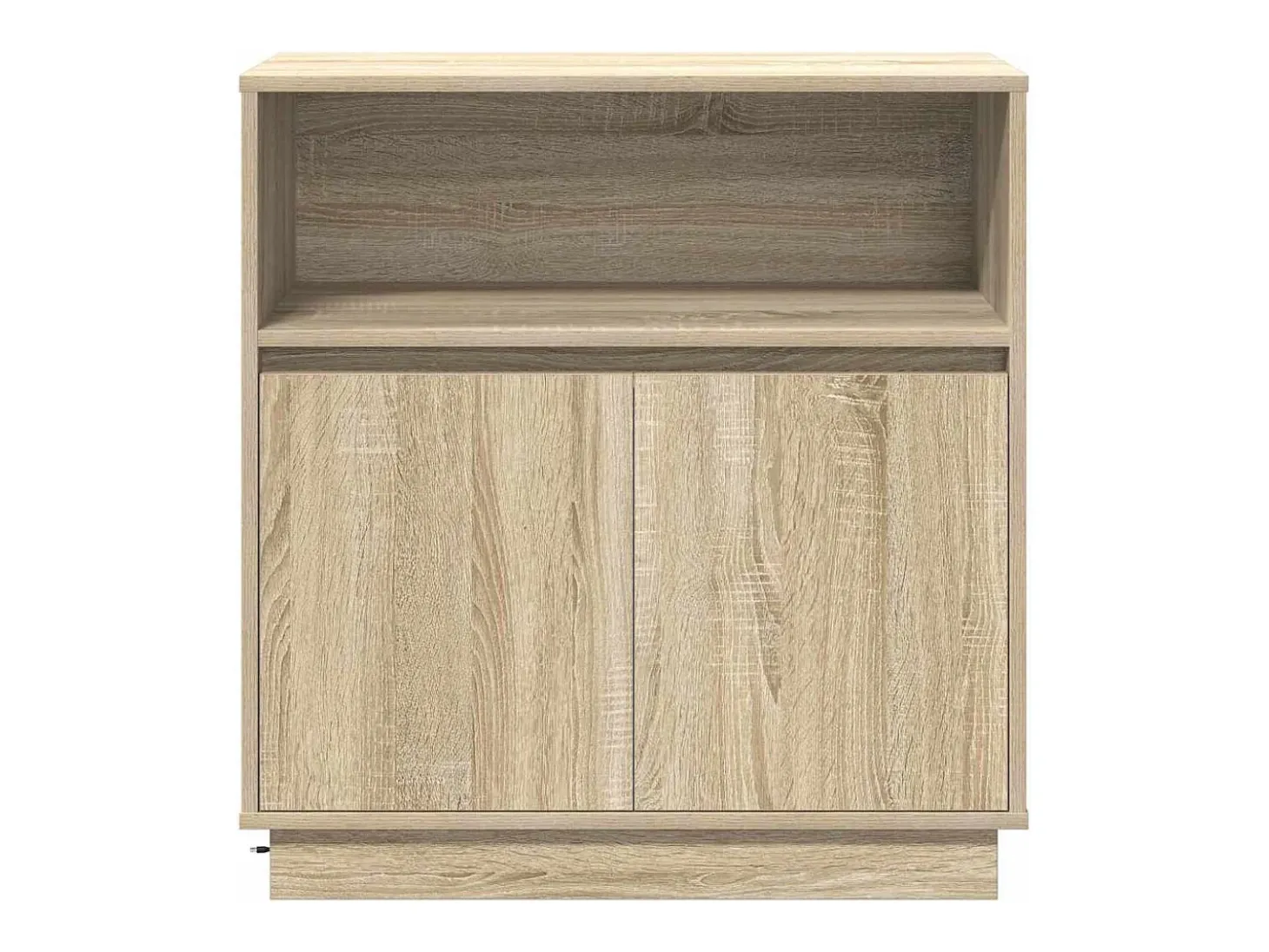 Aparador con LED Roble Sonoma 71x34,5x75 cm Madera reconstituida