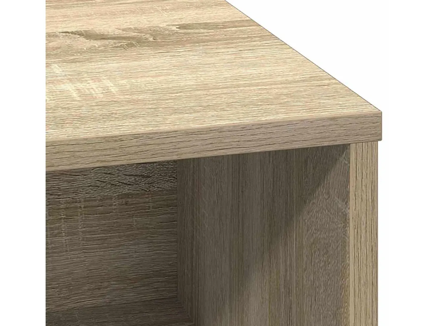 Aparador con LED Roble Sonoma 71x34,5x75 cm Madera reconstituida