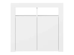 Aparador con luces LED blanco 80x35x75 cm