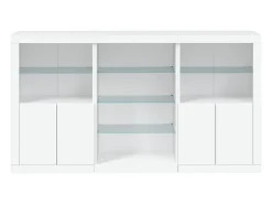 Aparador con luces LED blanco 181,5x37x100 cm