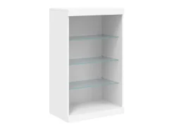 Aparador con luces LED blanco 181,5x37x100 cm