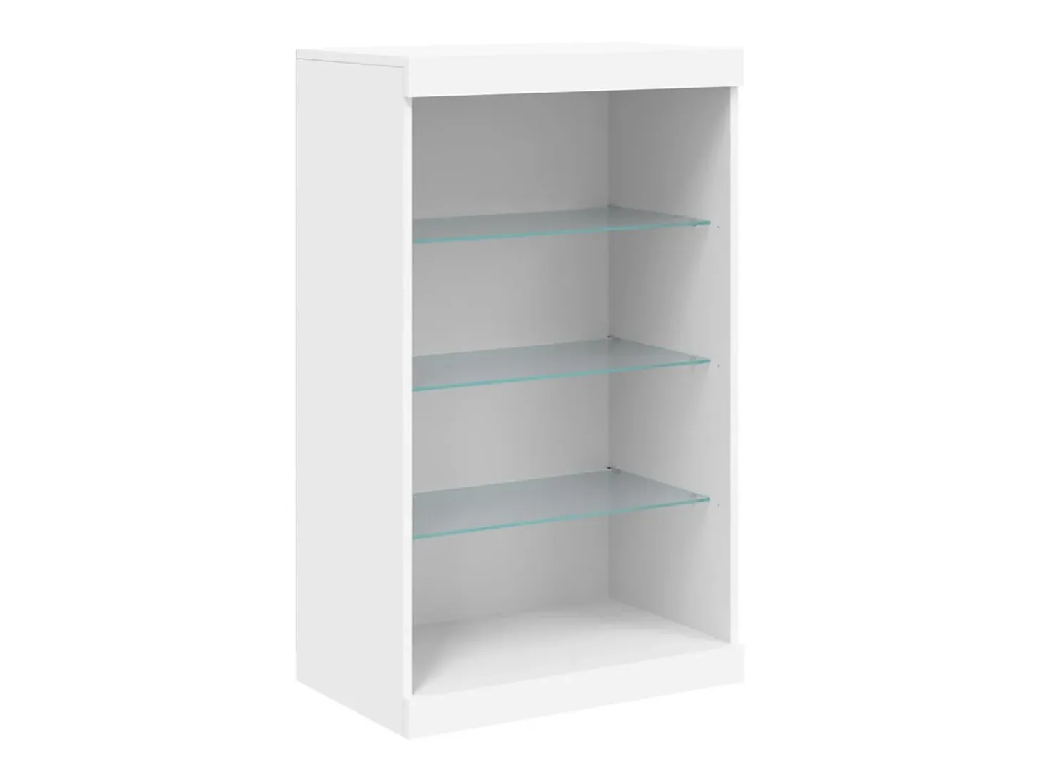 Aparador con luces LED blanco 181,5x37x100 cm