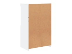 Aparador con luces LED blanco 60,5x37x100 cm