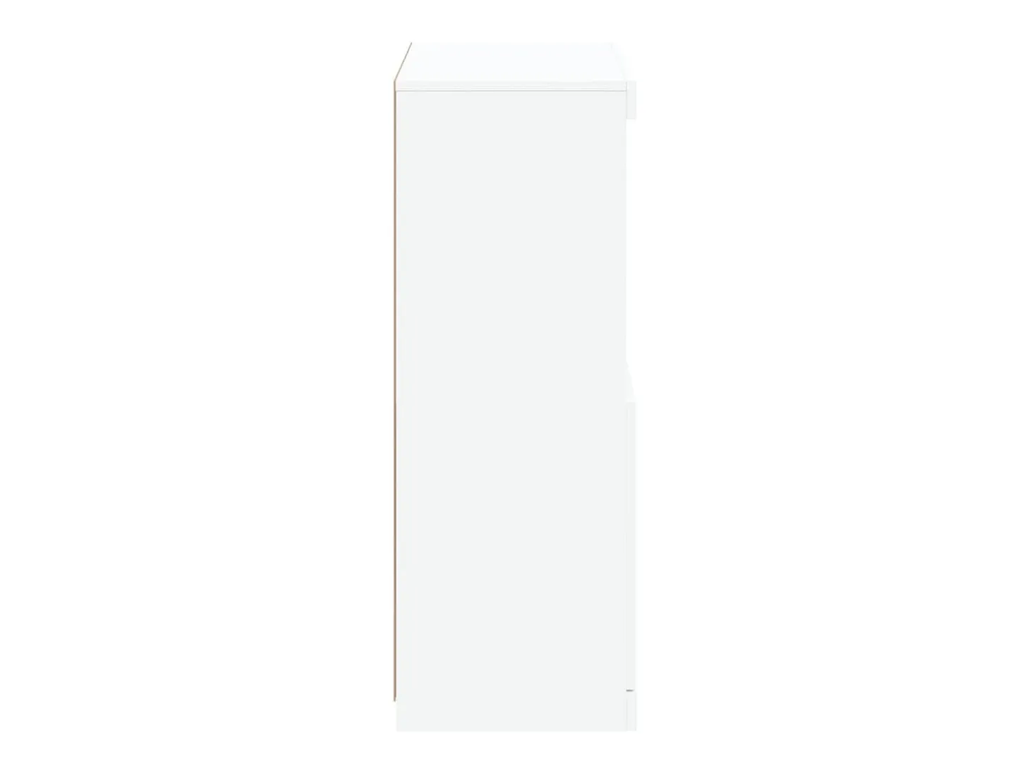 Aparador con luces LED blanco 60,5x37x100 cm