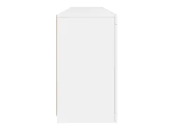 Aparador con luces LED blanco 164x37x67 cm