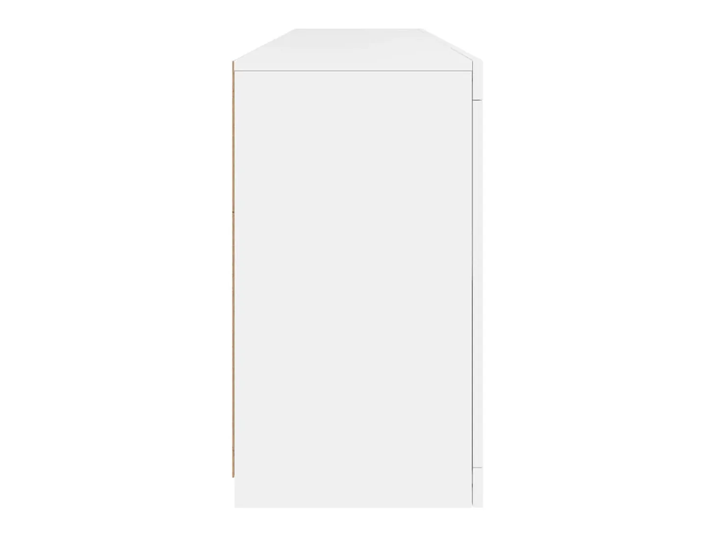 Aparador con luces LED blanco 164x37x67 cm