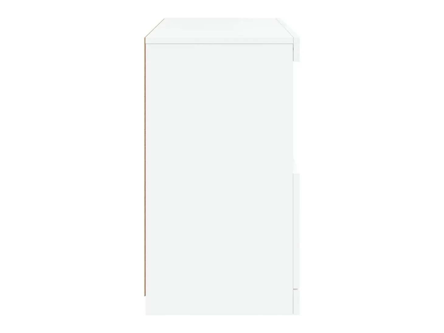 Aparador con luces LED blancas 60x37x67 cm