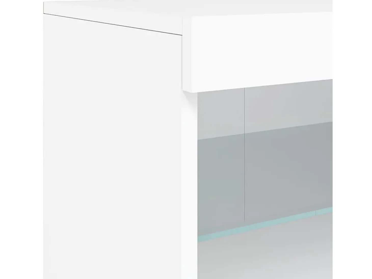 Aparador con luces LED blancas 60x37x67 cm