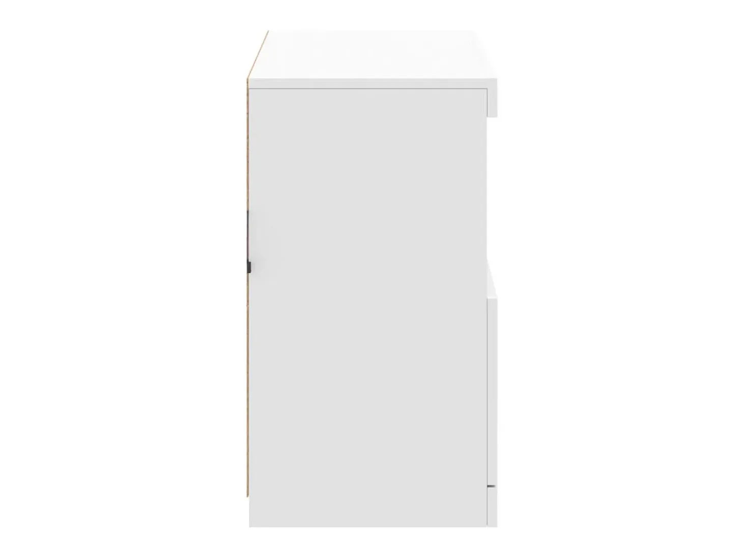 Aparador con luces LED blancas 81x37x67 cm