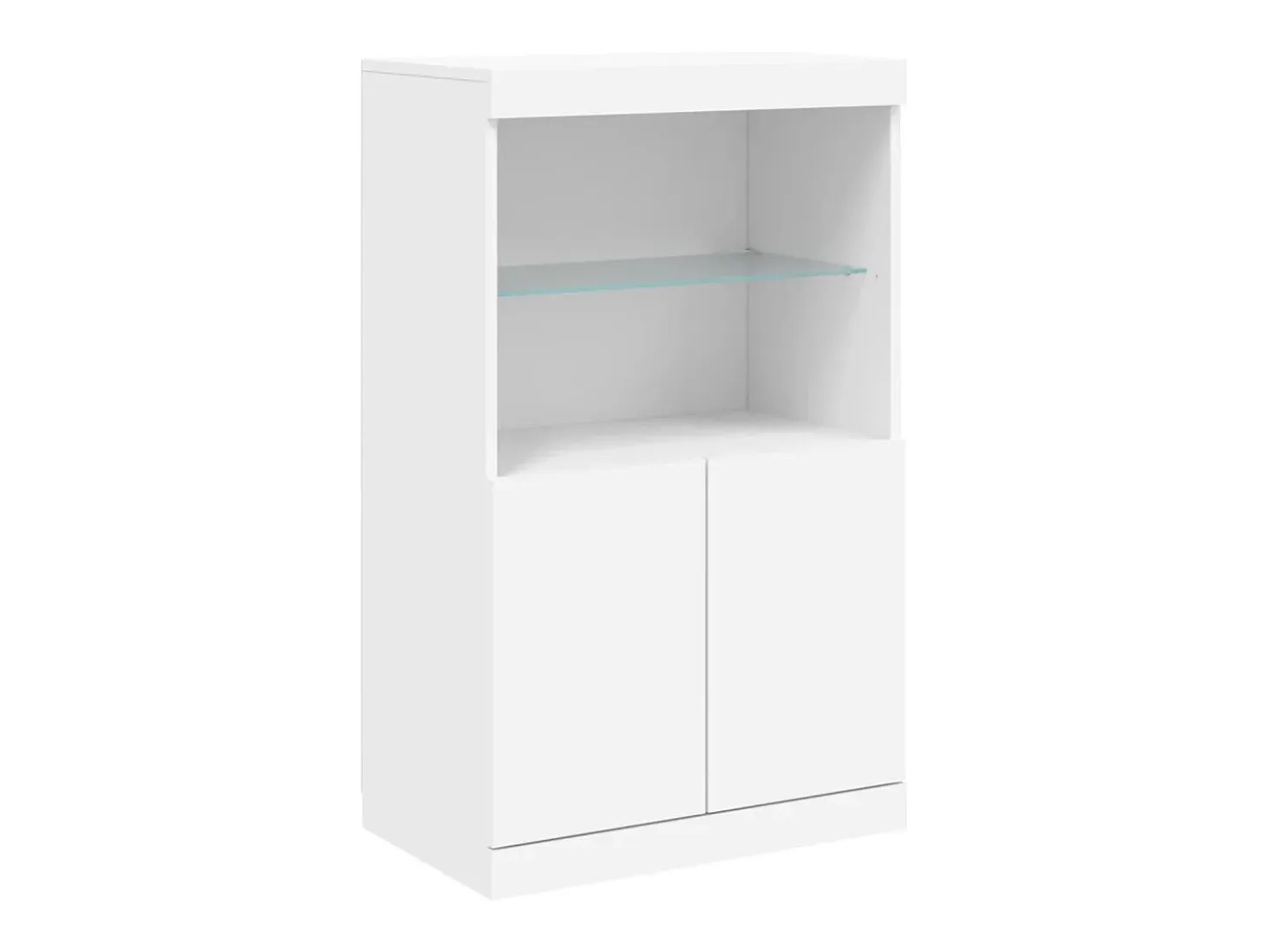 Aparador con luces LED blanco 181,5x37x100 cm