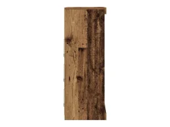 Aparador con luces LED en madera antigua 60,5x37x100 cm