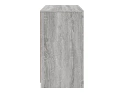 Aparador con luces LED gris Sonoma 60,5x37x67 cm