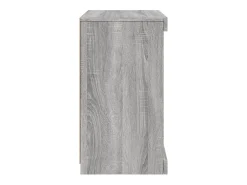 Aparador con luces LED gris Sonoma 41x37x67 cm