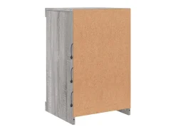 Aparador con luces LED gris Sonoma 41x37x67 cm