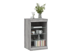 Aparador con luces LED gris Sonoma 41x37x67 cm