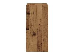 Aparador con luces LED madera ingeniería envejecida 80x35x75 cm