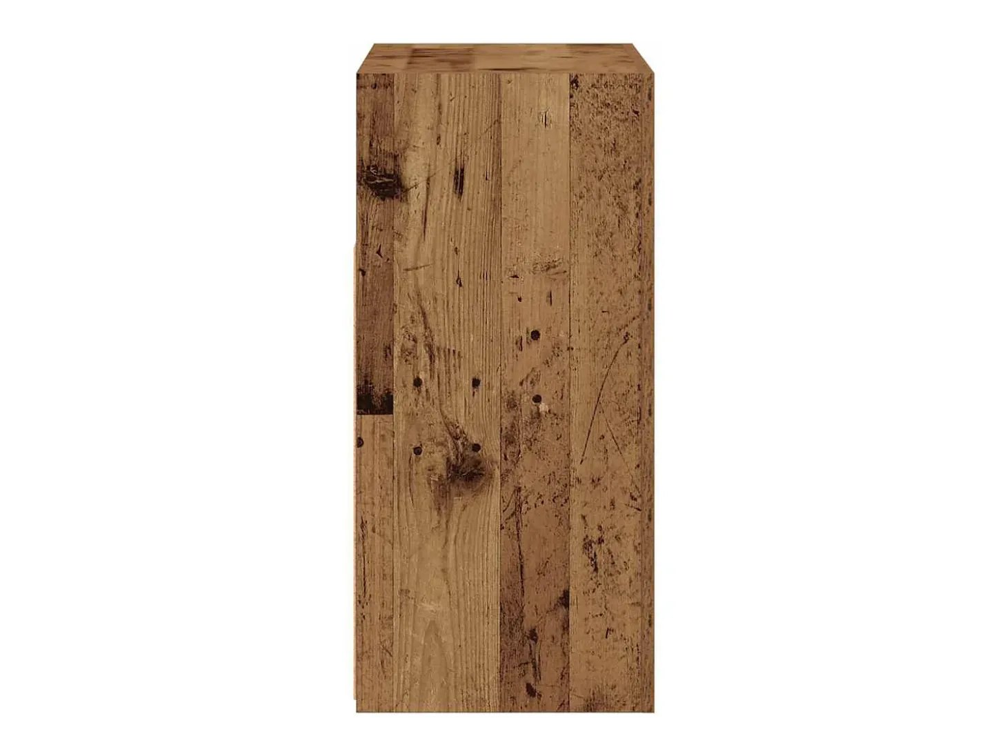 Aparador con luces LED madera ingeniería envejecida 80x35x75 cm