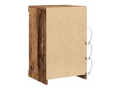 Aparador con luces LED Madera antigua 41x37x67 cm