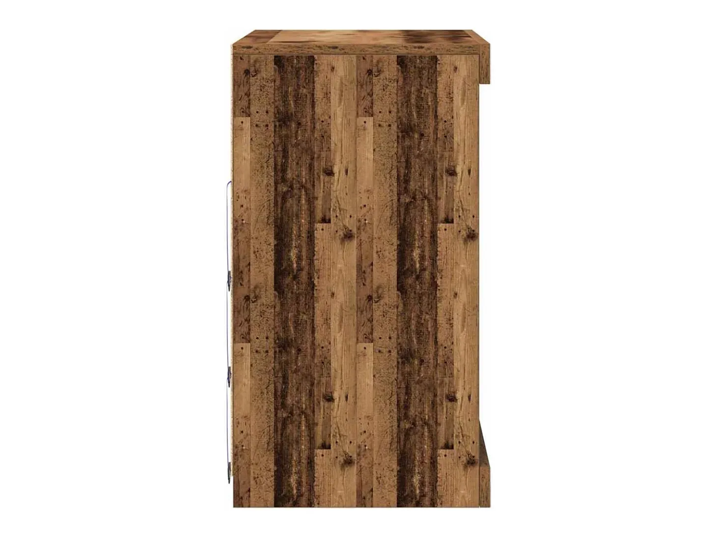 Aparador con luces LED Madera antigua 60,5x37x67 cm