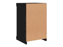 Aparador con luces LED negras 41x37x67 cm