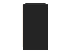 Aparador con luces LED negras 123x37x67 cm