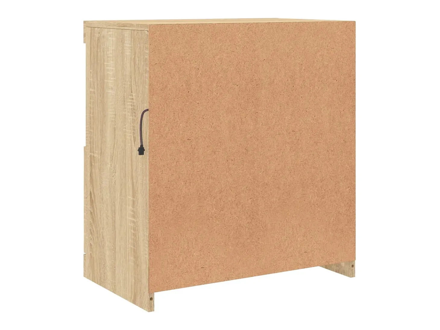 Aparador con luces LED roble Sonoma 60x37x67 cm