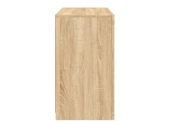 Aparador con luces LED roble Sonoma 60,5x37x67 cm