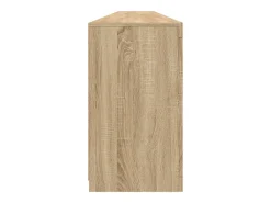 Aparador con luces LED roble Sonoma 283x37x67 cm